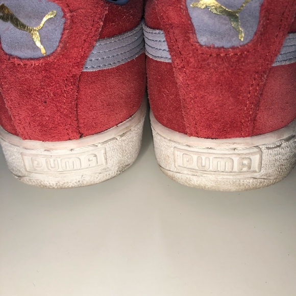 ⬇️ Puma Classic Suede Ribbon Red-Purple Style - Picture 11 of 11